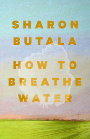 Front cover of How to Breathe Water by Sharon Butala, featuring an illustration of a prairie landscape.